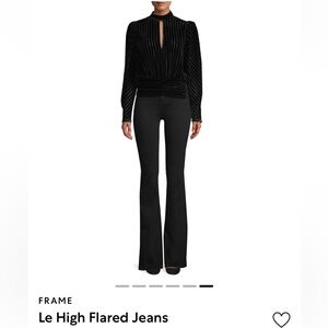 NWT FRAME Denim Black Le High Flared Jeans
FILM NOIR – Size 24